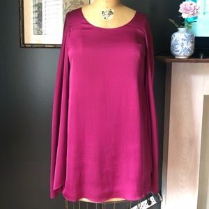 Magenta Lovers and Friends caped mini dress M.